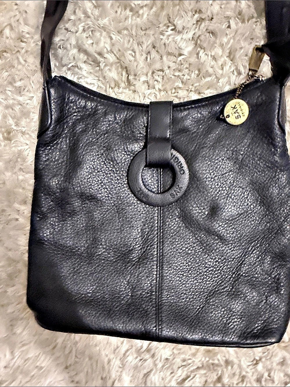 Sak Black Leather Shoulder Bag